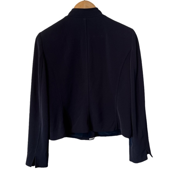 Worth Navy band color bold button detail blazer jacket size 8 - Picture 2 of 4